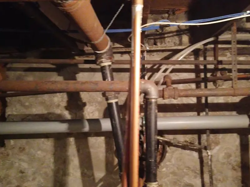Basement plumbing rough-in and drain piping for Basement Plumbing in Pottstown, PA in Pottstown, PA on this page
