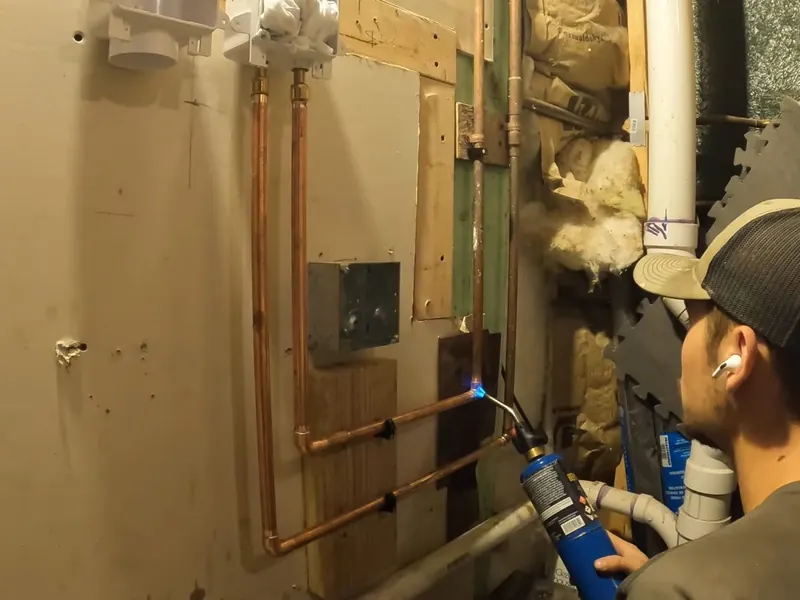 Basement plumbing rough-in and drain piping for Plumber in Stowe, PA | Pottstown Plumbing Pros in Stowe, PA