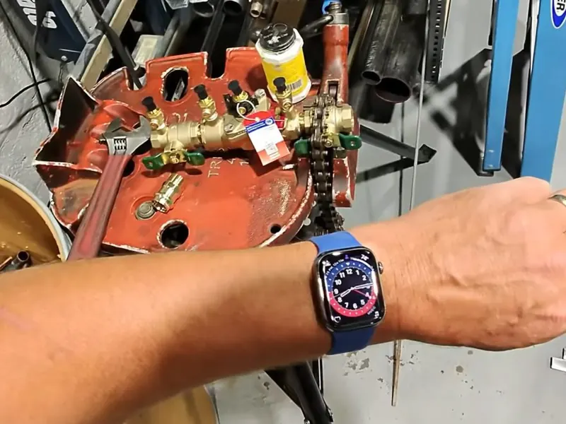 Gas line valve and piping connection for Gas Line Installation and Repair in Pottstown, PA in Pottstown, PA on this page detail