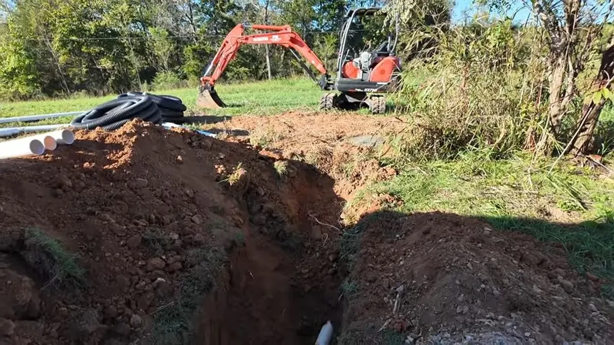 Residential plumbing repair detail for Sewer Line Replacement in Pottstown, PA in Pottstown, PA