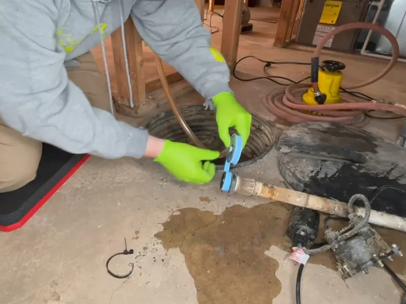 Sump pump installed in a basement pit for Sump Pump Battery Backup: Why It Matters in Pennsylvania Winters in Pottstown, PA on this page